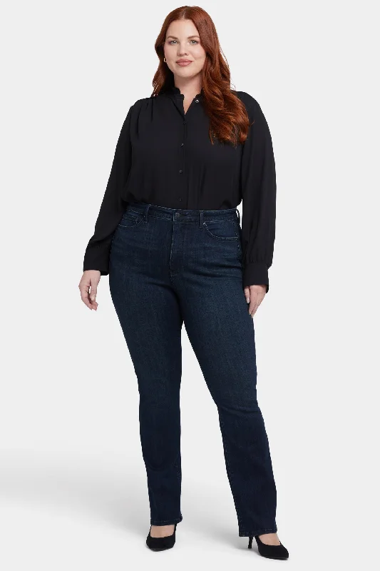 Billie Mini Bootcut Jeans In Plus Size - Obsidian Blue