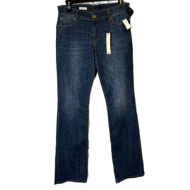 Jeans Boot Cut By Kut In Blue Denim, Size: 12l