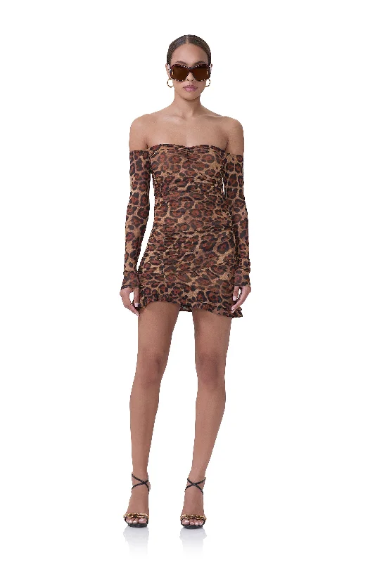 Adrian Dress - Cocoa Leopard