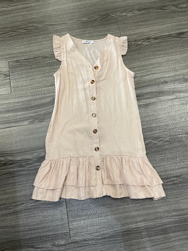 Tan Dress Casual Short Clothes Mentor, Size S